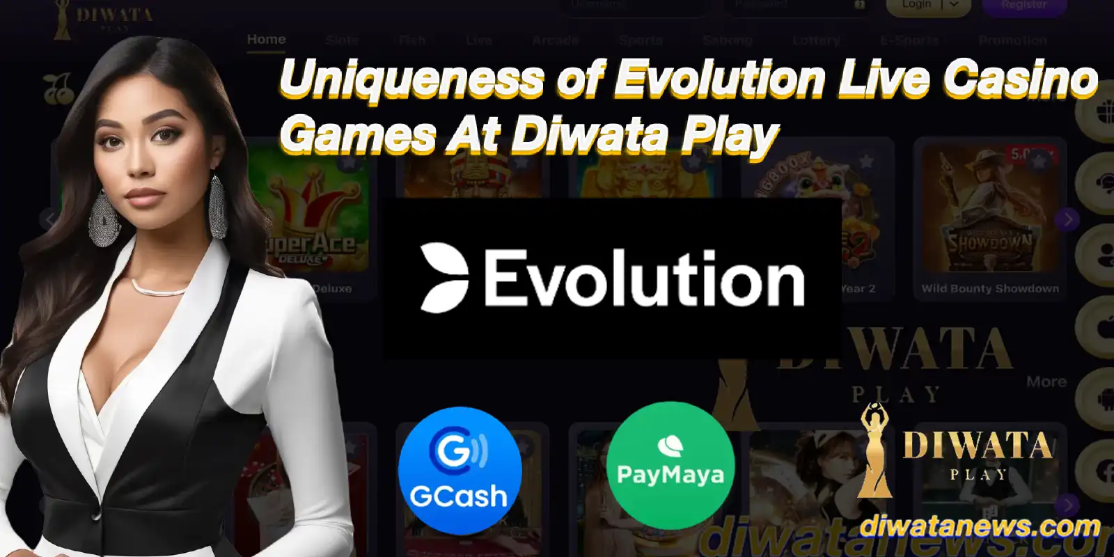 Uniqueness of Evolution Live Casino Games At Diwata Play